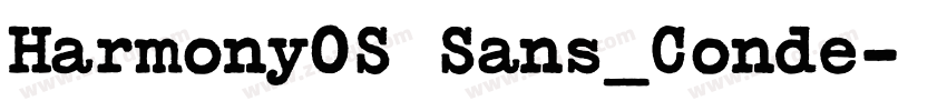 Harmony0S Sans_Conde字体转换